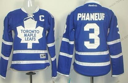 Žena Toronto Maple Leafs #3 Dion Phaneuf Modrý Dres