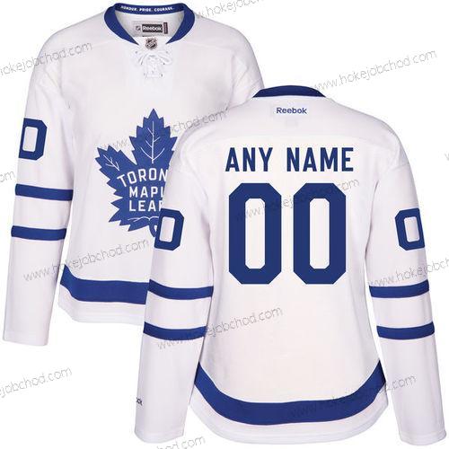 Žena Toronto Maple Leafs Přizpůsobené Bílý Venkovní Sešitý NHL 2016-17 Reebok Hokejový Dres