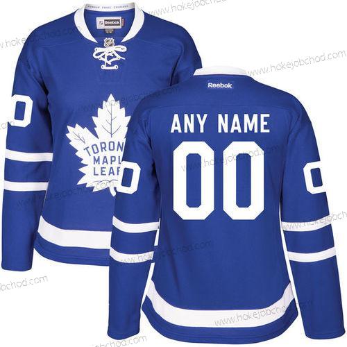 Žena Toronto Maple Leafs Přizpůsobené Royal Modrý Domácí Sešitý NHL 2016-17 Reebok Hokejový Dres