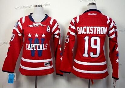 Žena Washington Capitals #19 Nicklas Backstrom 2015 Zimní Klasický Červené Dres