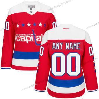 Žena Washington Capitals Přizpůsobené Reebok Červené Premier Náhradní Dres